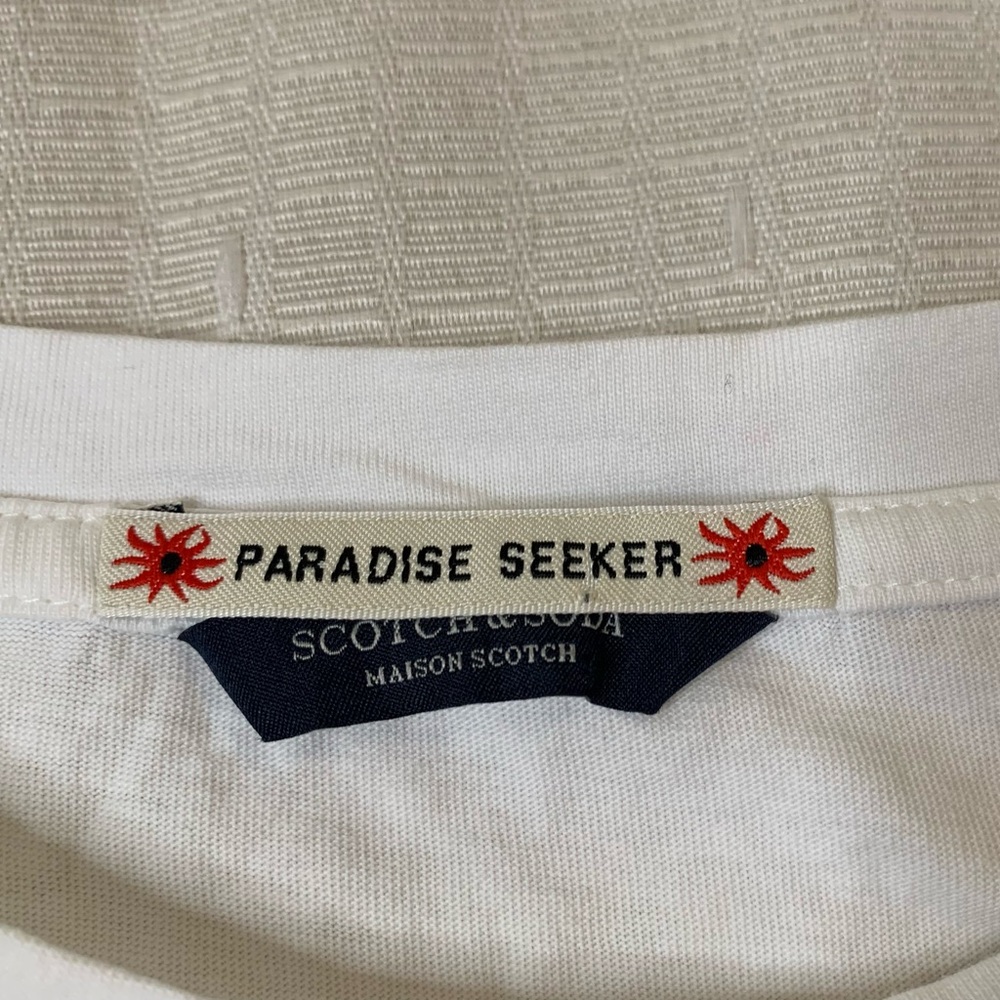 Scotch & Soda Cotton Paradise Seeker Snake Graphic Shirt Size S Casual - Picture 7 of 9